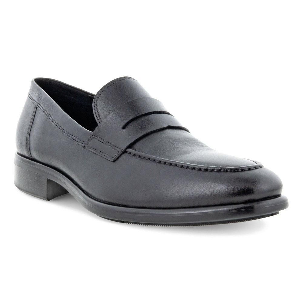 ECCO Mens Slip On Black - Citytray - IBV-432091